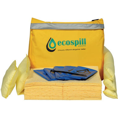 ECOSPILL Chemical Spill Kit in Vinyl Holdall - 50 Litre