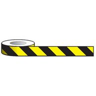SIGNS & LABELS Aisle Marking Tape - Black/Yellow - 33m x 50mm