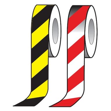 SIGNS & LABELS Barricade Tape - Red/White - 500m x 75mm