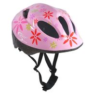 SPORT DIRECT Pink Flower™ Junior Pink Cycle Helmet 48-52cm