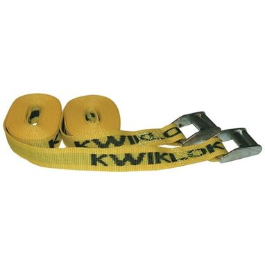 POLCO Kwiklok Tie Down Straps with Cam Buckle - 2.5m - Pack of 2