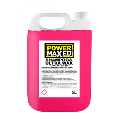 POWER MAXED Power Maxed Car Shampoo And Ultra Wax - 5.0Ltr