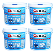 Q300 Anti-Bacterial Hand Wipes X4