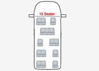 Ford Transit Minibus Seat Covers - 15 Seater Up To 2014