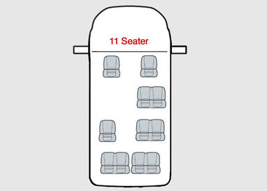 Ford Transit Minibus Seat Covers - 11 Seater  Euro 6 Base 2014 Onwards