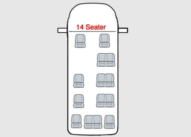 Ford Transit Minibus Seat Covers - 14 Seater Euro 6 Base 2014 Onwards
