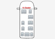 Ford Transit Minibus Seat Covers - 15 Seater Euro 6 Base 2014 Onwards