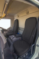 DAF LF Euro 6 HGV - Single Passenger Seat Cover Black (without integrated seatbelt)